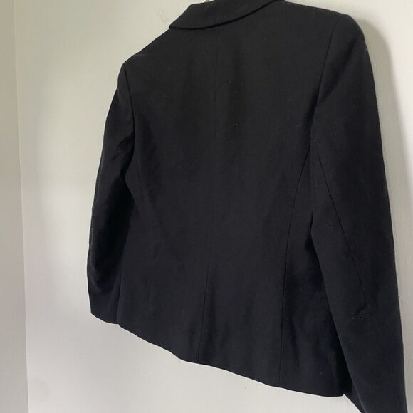 Vtg Pendleton Black Blazer Preppy Professional Corporate Wool Womens Sm Petite - Picture 6 of 12